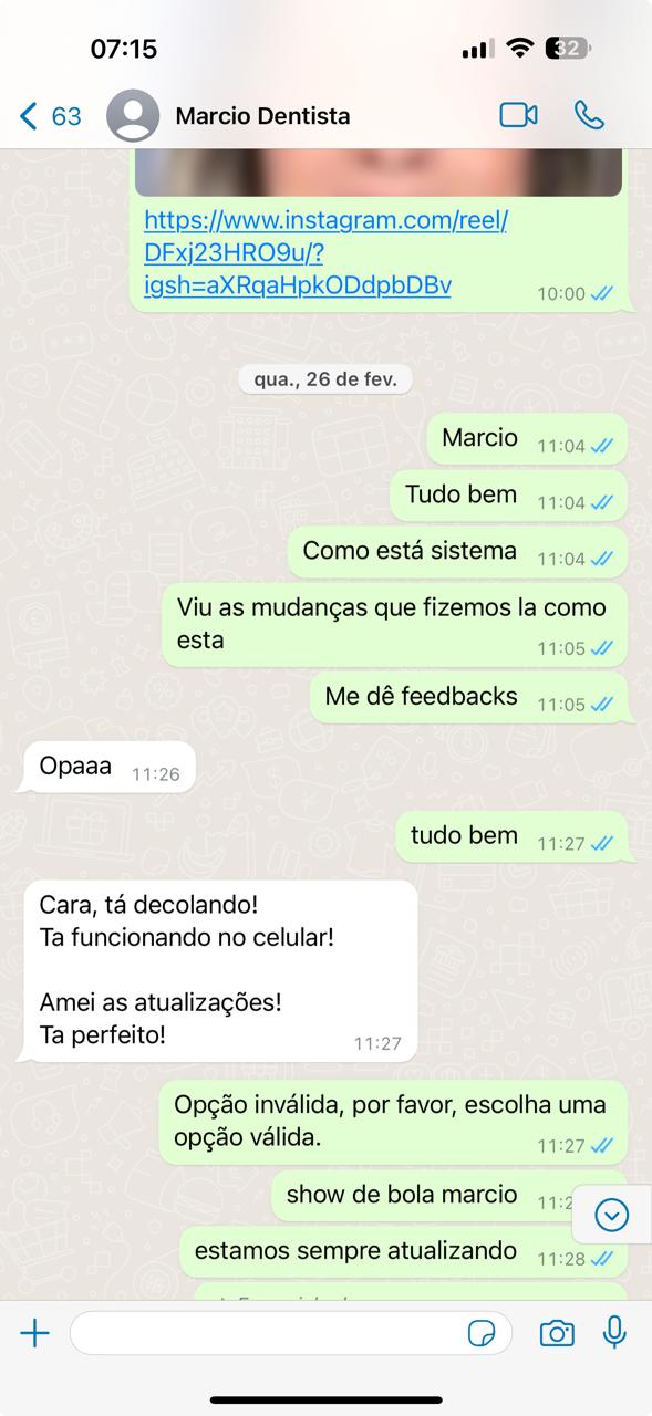 Quinto depoimento de cliente