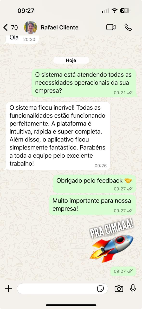 Sexto depoimento de cliente